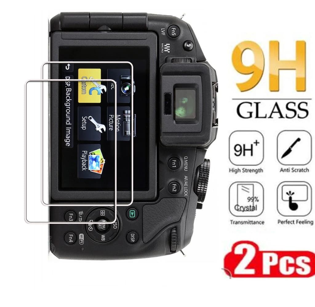 2PCS HD Tempered Glass For Panasonic Lumix DMC GX7 GM1 GM1S GF7 G6 Camera LCD Display Screen Protector Film