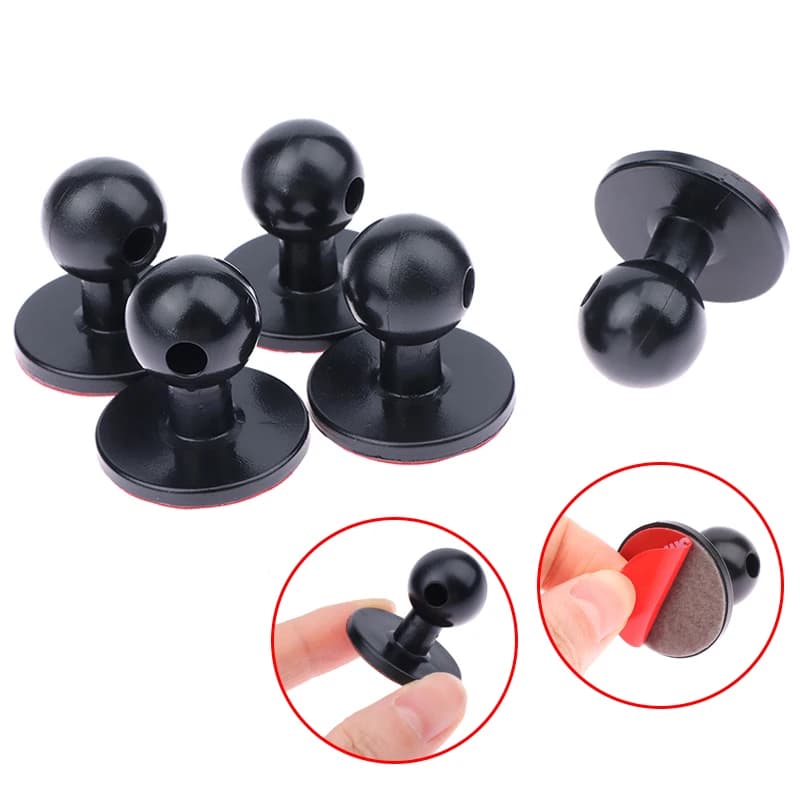 Base per staffa per telefono cellulare con mini colla per testa a sfera universale da 17 mm di diametro per accessori per supporto per cellulare GPS per navigazione per auto