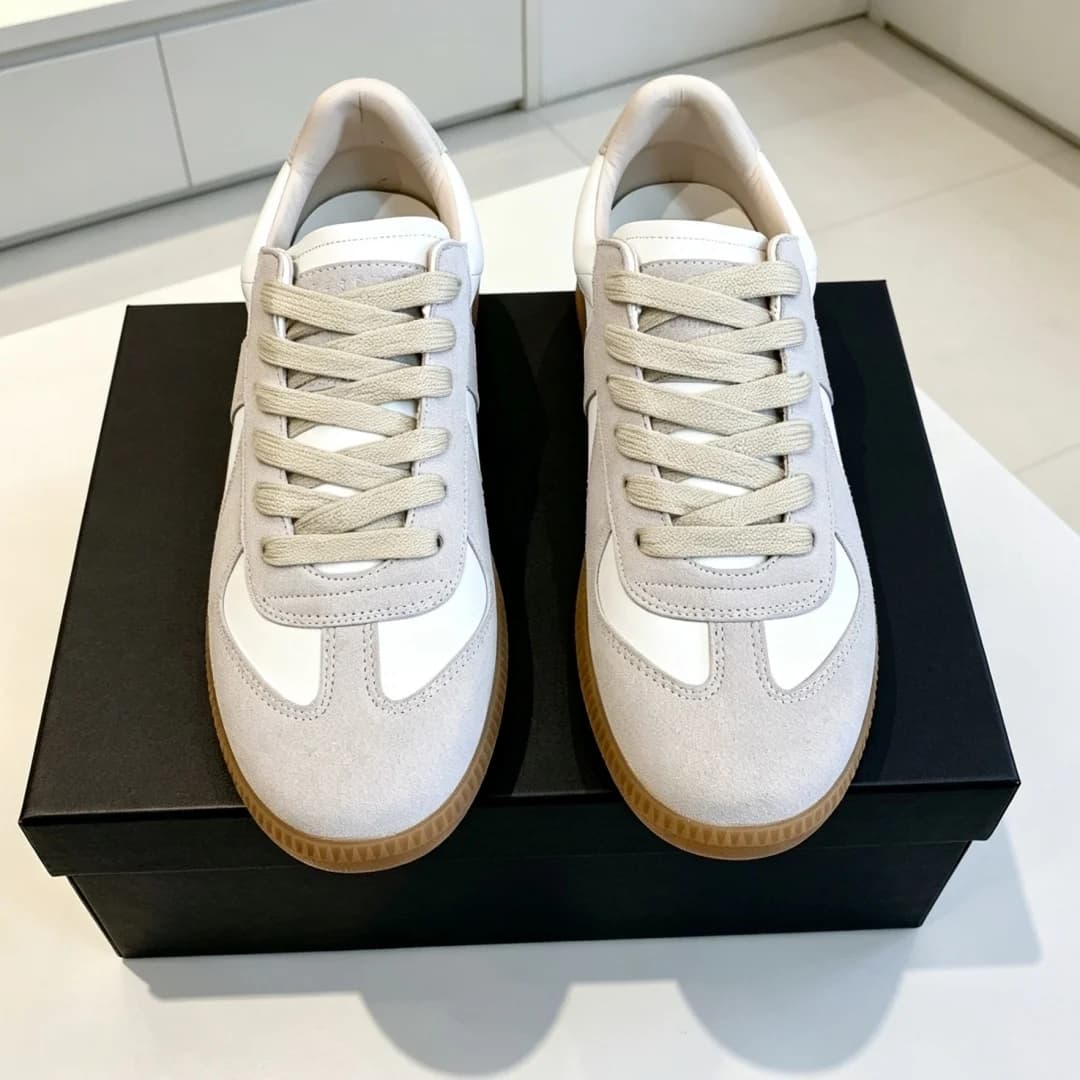 Luxury Brand German Amy Training GAT Shoes Causul Sneakers Patchwork Suede Leather Rubber Platform Handmade Unisex Footwear