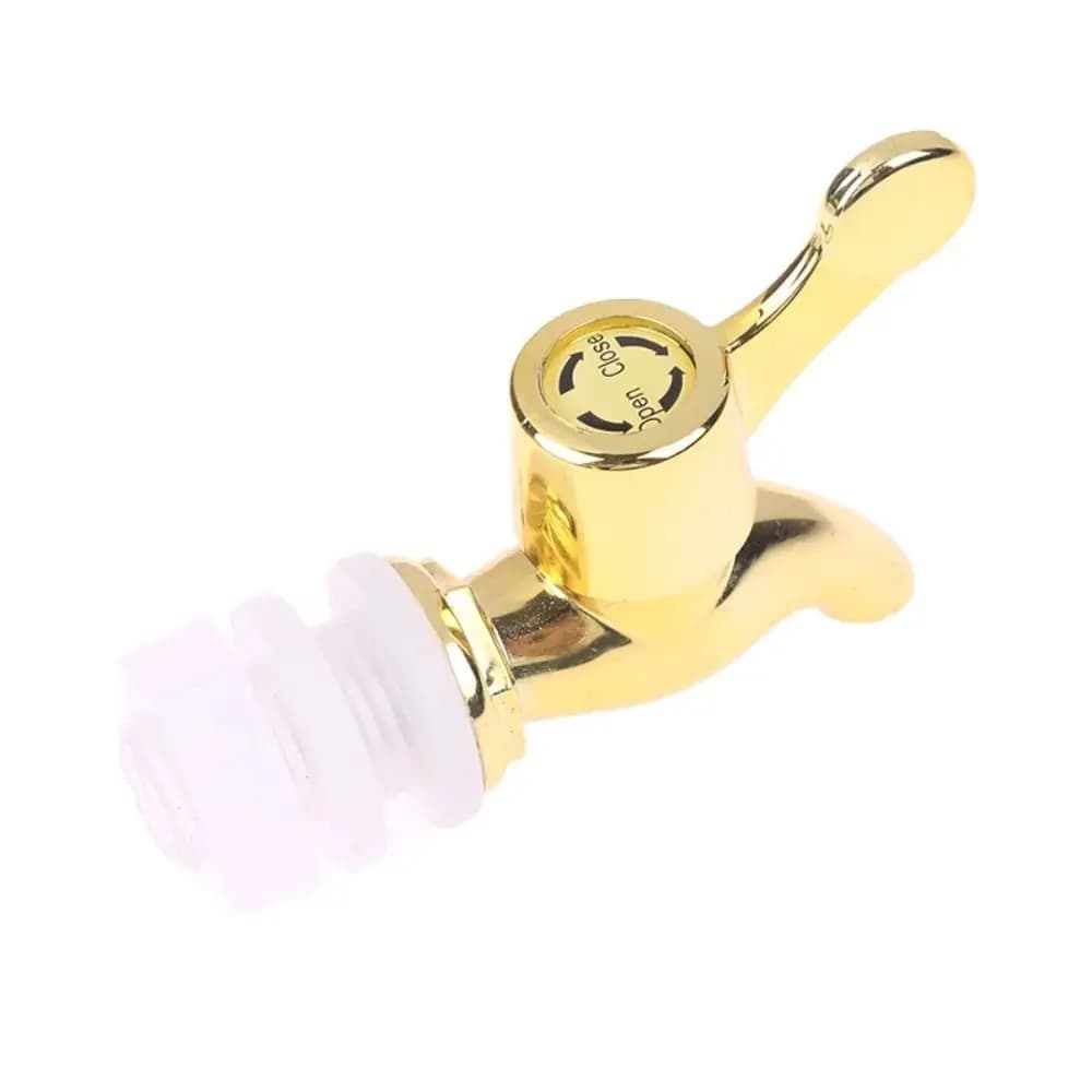 Nuovo Rubinetto con Filtro per Serbatoio d'Acqua, Rubinetto in Plastica Antigoccia, Rubinetto Dorato per Bottiglia di Vino in Vetro