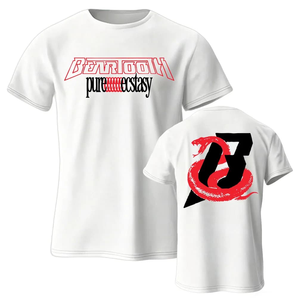 PURE ECSTASY LOGO TEE Rock Band BEARTOOTH Hip Hop T-shirt Unisex Streetwear Summer O-neck Cotton Men/Women Tshirts Hip Hop Tops