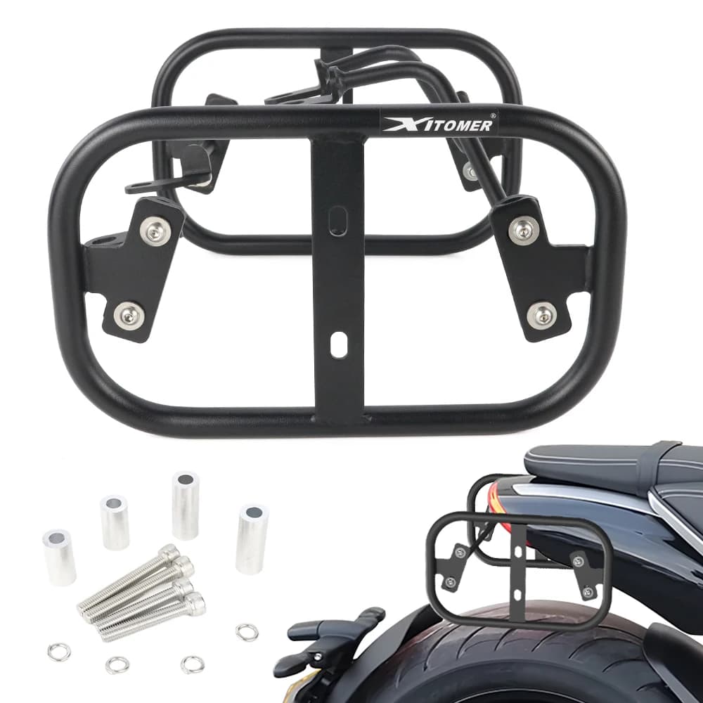 Per Triumph Rocket 3 R Rocket 3 GT 2020-2025 Moto Lato In Acciaio Portapacchi Bisaccia Supporto Staffa di Montaggio Pannier Rack