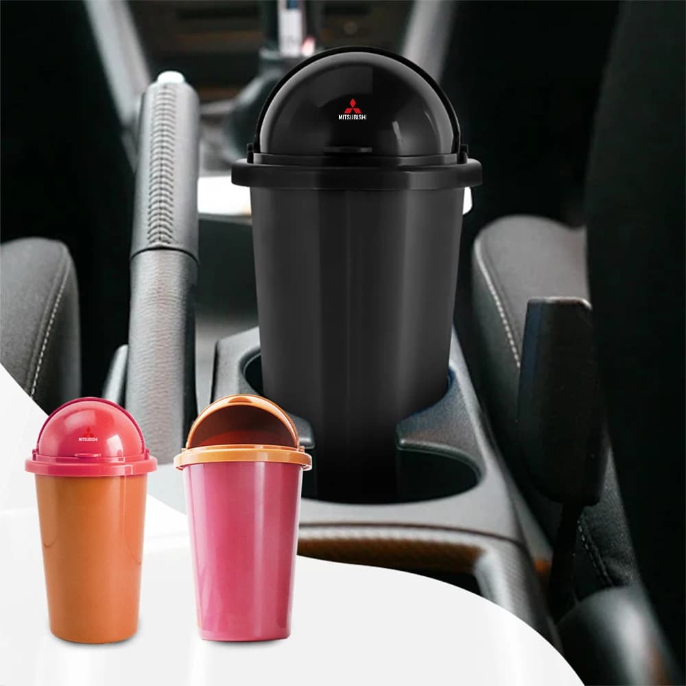 Auto Pattumiera Organizzatore Porta Spazzatura di Stoccaggio Portabicchieri di Acqua Per Mitsubishi Asx Lancer Pajero Outlander L200 Delica Eclipse