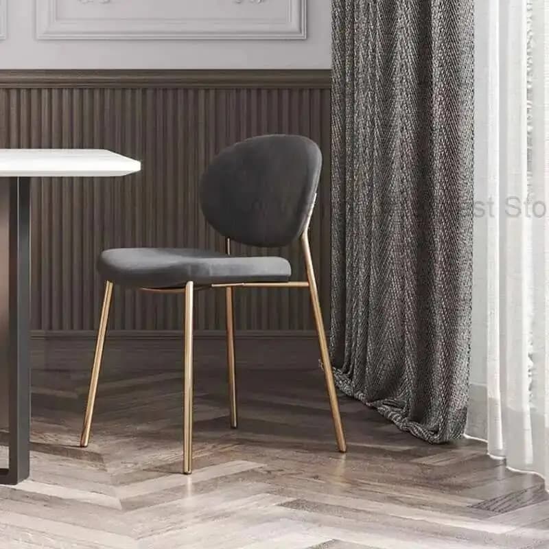 Sedie da pranzo di design impilabili con gambe in metallo, economiche, per sala d'attesa, soggiorno, allattamento, relax, Cadeira, mobili da interno
