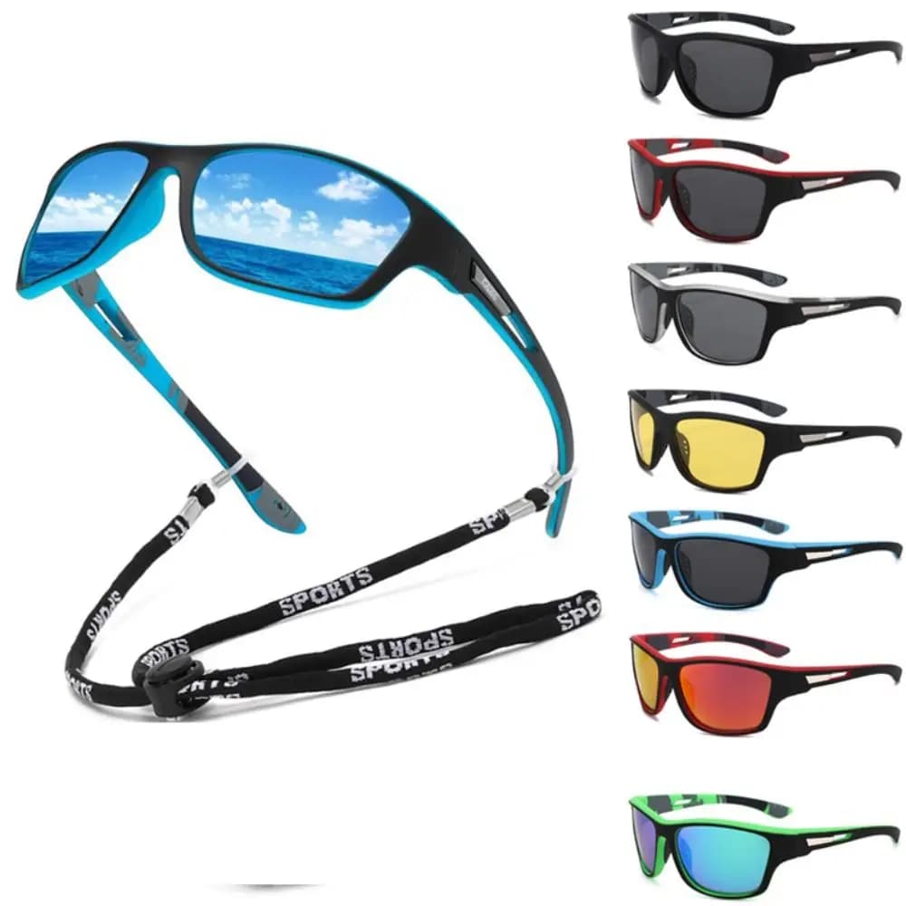 Occhiali polarizzati classici Occhiali da sole da guida leggeri antiriflesso Protezione UV400 Design sportivo Occhiali da sole da pesca Sport