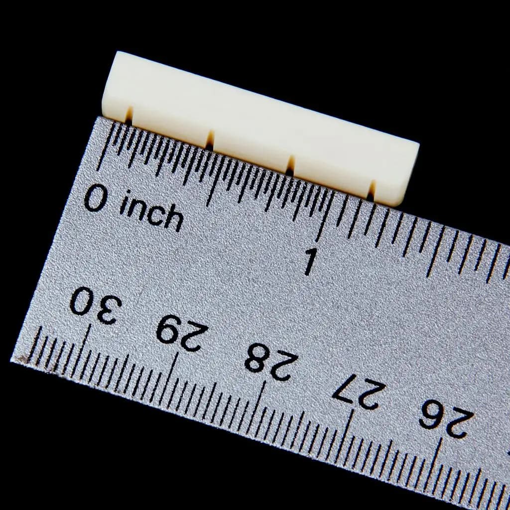 Kit Sella e Capotasto in Osso di Bufalo Bianco per Ukulele - Materiale in Osso di Bufalo per Chitarra Acustica e Modifica Strumenti a Corda