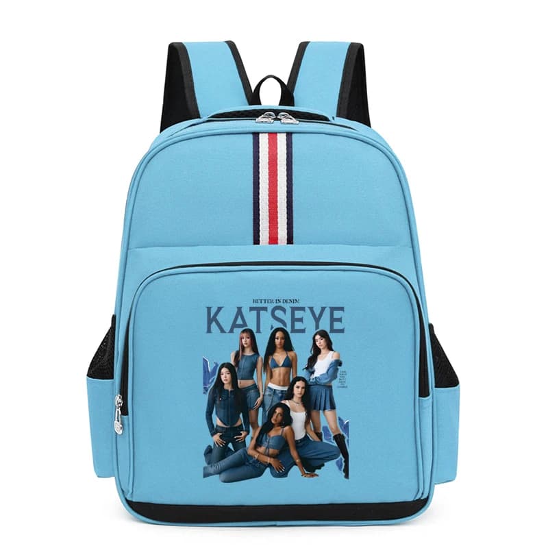 Zaino Katseye per ragazze, zaino resistente per studenti, zaino impermeabile per bambini, zaino per ragazzi e ragazze, zaino per bambini Katseye Kpop