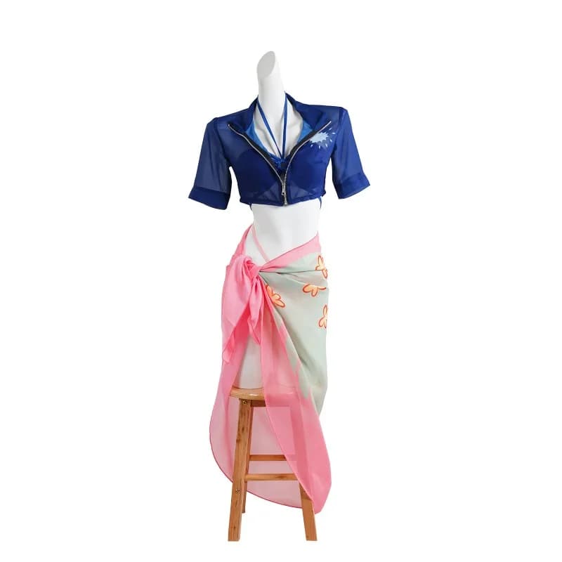 Anime Nico Robin Costume Cosplay Abiti sexy Costume da bagno Uniforme Vestito Halloween Carnevale Festa Travestimento Gioco di ruolo Set da donna