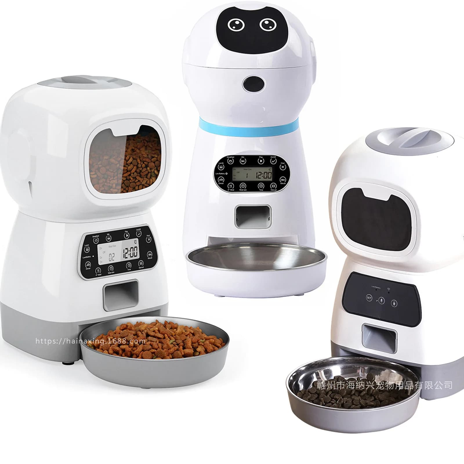 Smart Automatic Pet Feeder 3.5l Timed Quantitative Food Dispenser With Stainless Steel Bowl For Cats Dogs Home Use