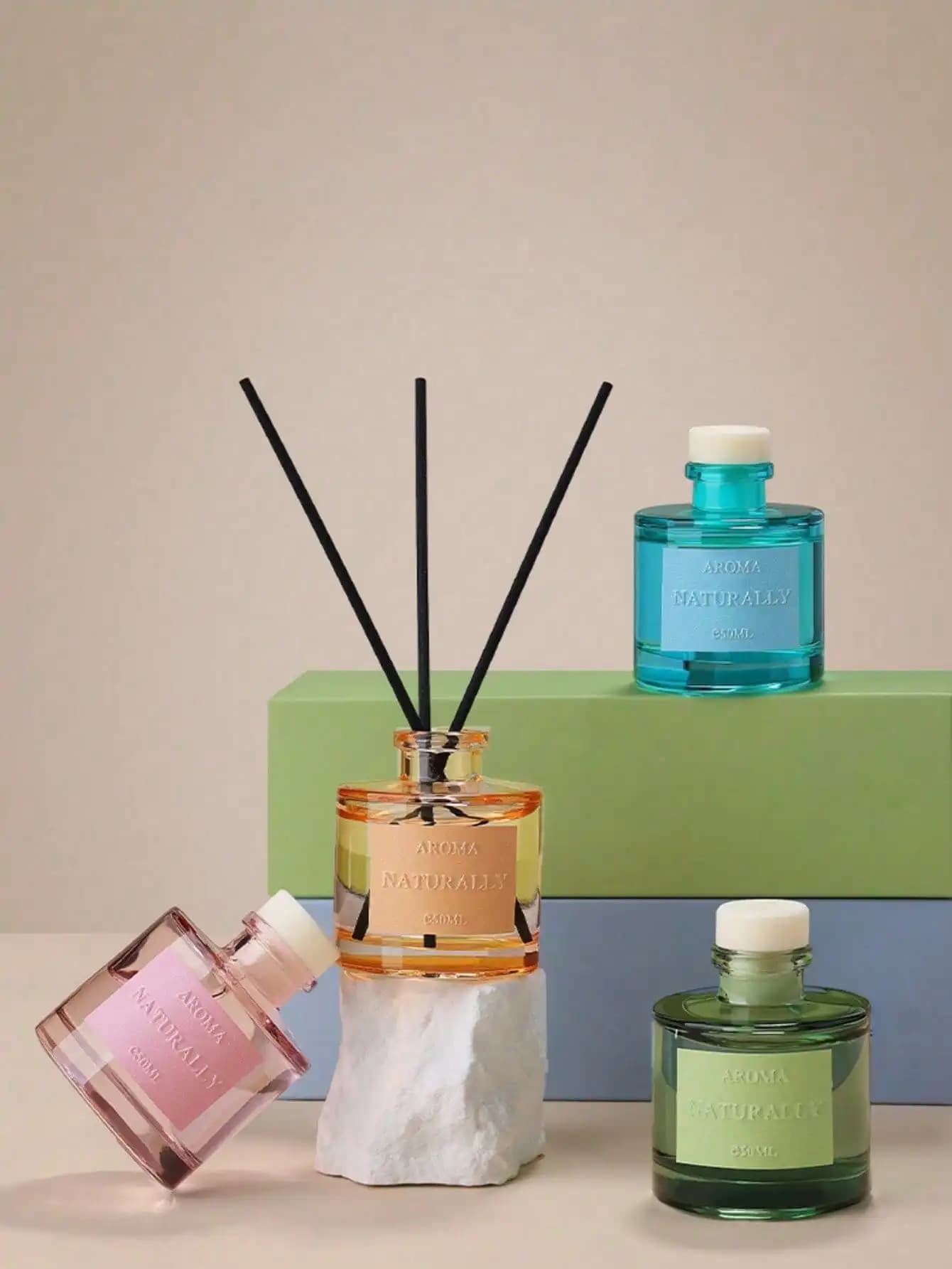 Set regalo di deodoranti per ambienti da 1 pezzo, fragranza floreale a lunga durata, adatto per auto e casa, deodorante, profumato legnoso per cucina orientale