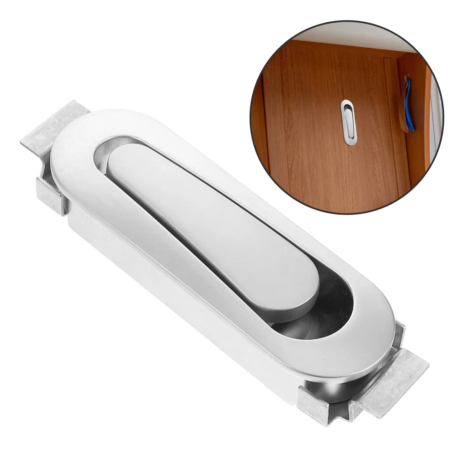 Concealed Embedded Hook for Rvs Zinc Alloy Elastic Reset Coat Clothes Towel Hanger Wardrobe Utility Storage Hook