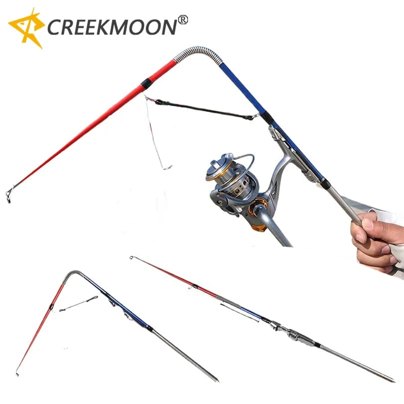 Set Canna da Pesca Automatica o Mulinello da Spinning per Carpe, Feeder, Canna Corta, Portatile da Viaggio, Canne da Pesca per Bambini, Attrezzatura