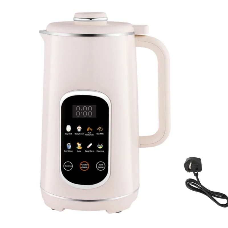 8 In 1 Soy Milk Machine Nut Maker Blender Programmable Digital Display Stainless Blades 12L