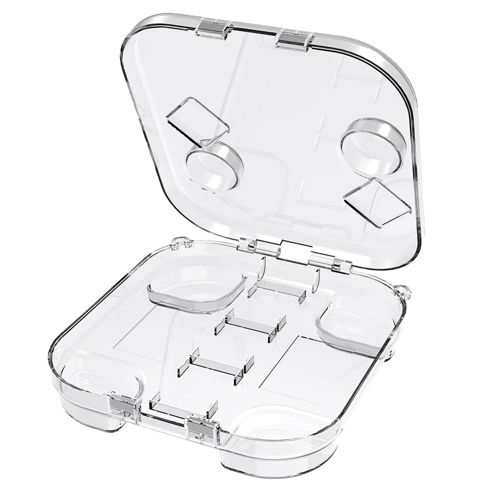 Scatola di Conservazione Trasparente con Slot per Schede di Gioco, Custodia Protettiva Trasparente per Nintendo Switch2 Joy-Con