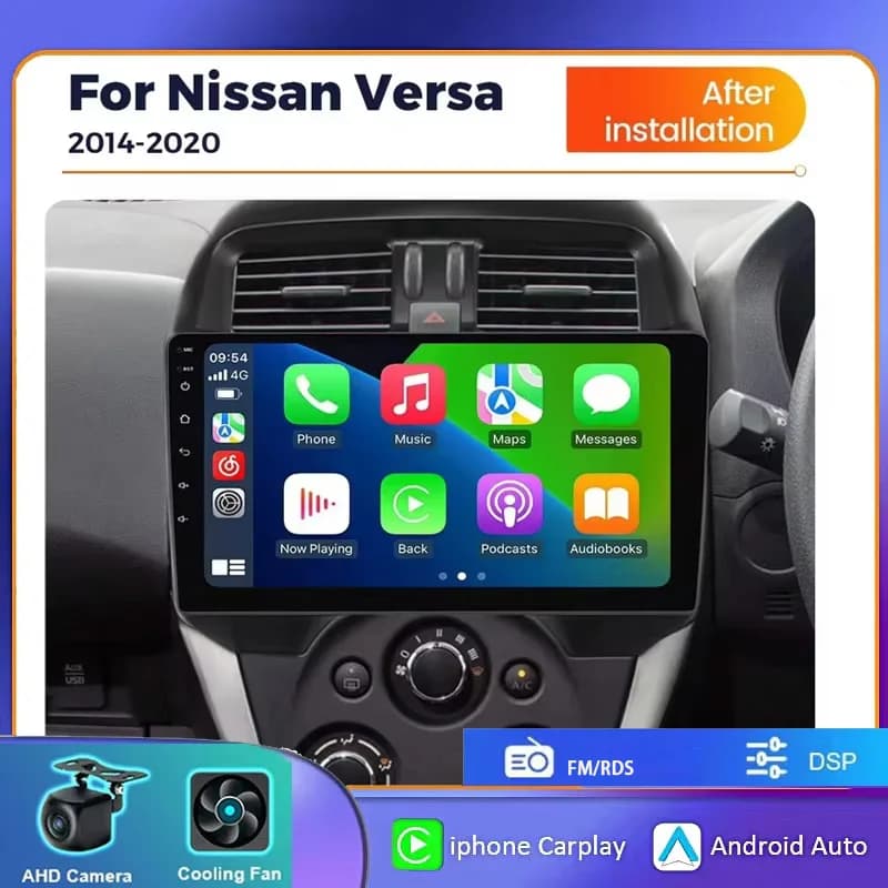 10 "6 + 128GB Autoradio Android Per Nissan Versa berlina 2015-2019 GPS Carplay Lettore Multimediale di Navigazione Stereo Auto DSP BT
