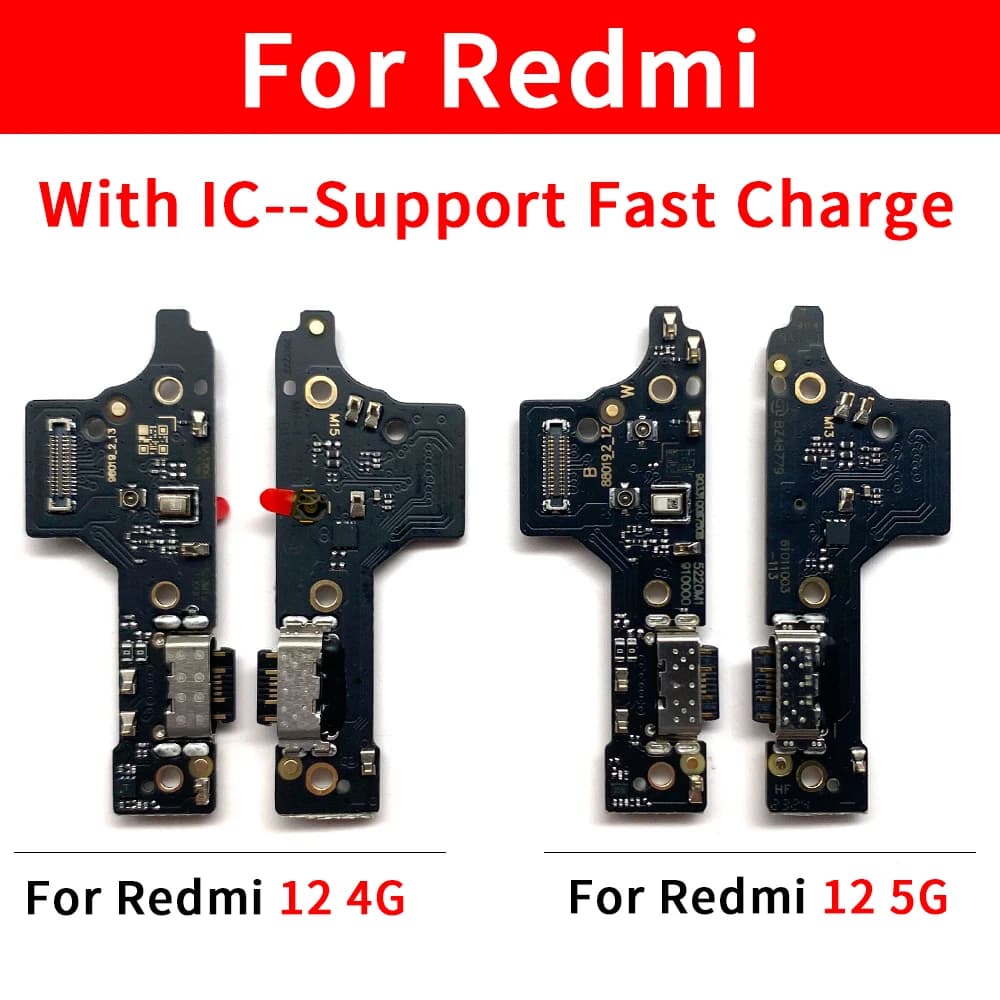 Parti del connettore del cavo flessibile della scheda della porta di ricarica USB testate bene per il modulo microfono Redmi 13 12 4G 5G