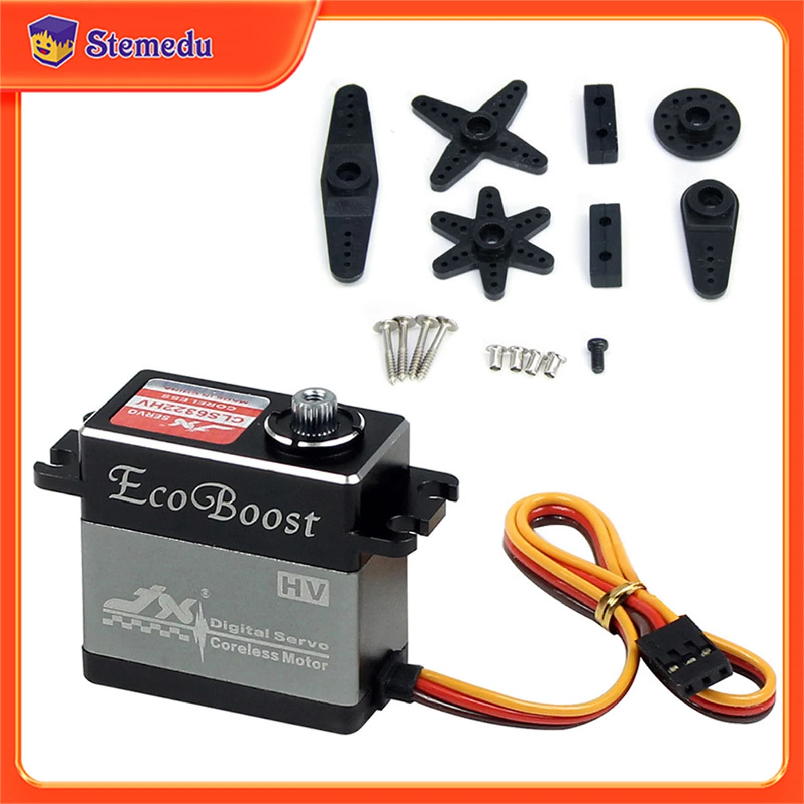 JX Servo CLS-6322HV 22KG Coppia elevata 180 gradi HV Metal Gear Coreless Motor Digital RC Servos per auto da arrampicata per elicotteri RC