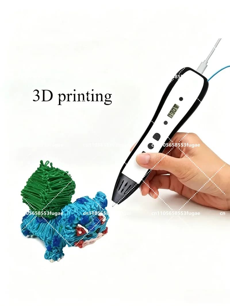 Intelligent Toy DIY Stereoscopic Painting Set 3D Printing Pen Compatible with ABS+PLA Filament