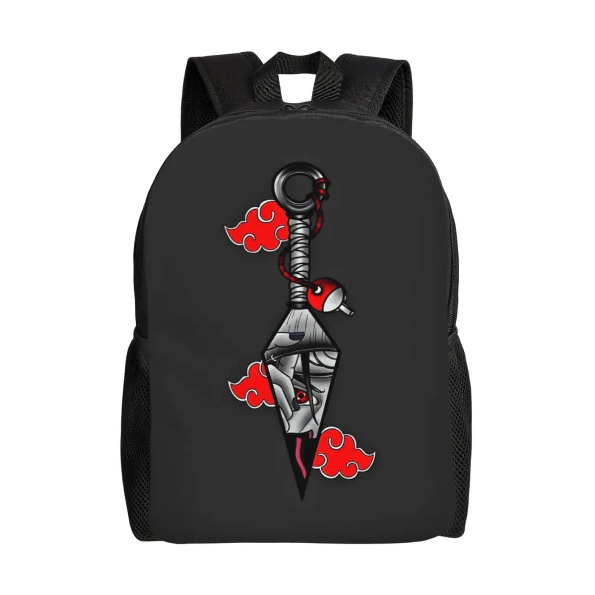 Zaino da viaggio personalizzato Uchiha Sasuke per donna e uomo, borsa per computer e libri, zaino da giorno per studenti universitari N-Narutoes