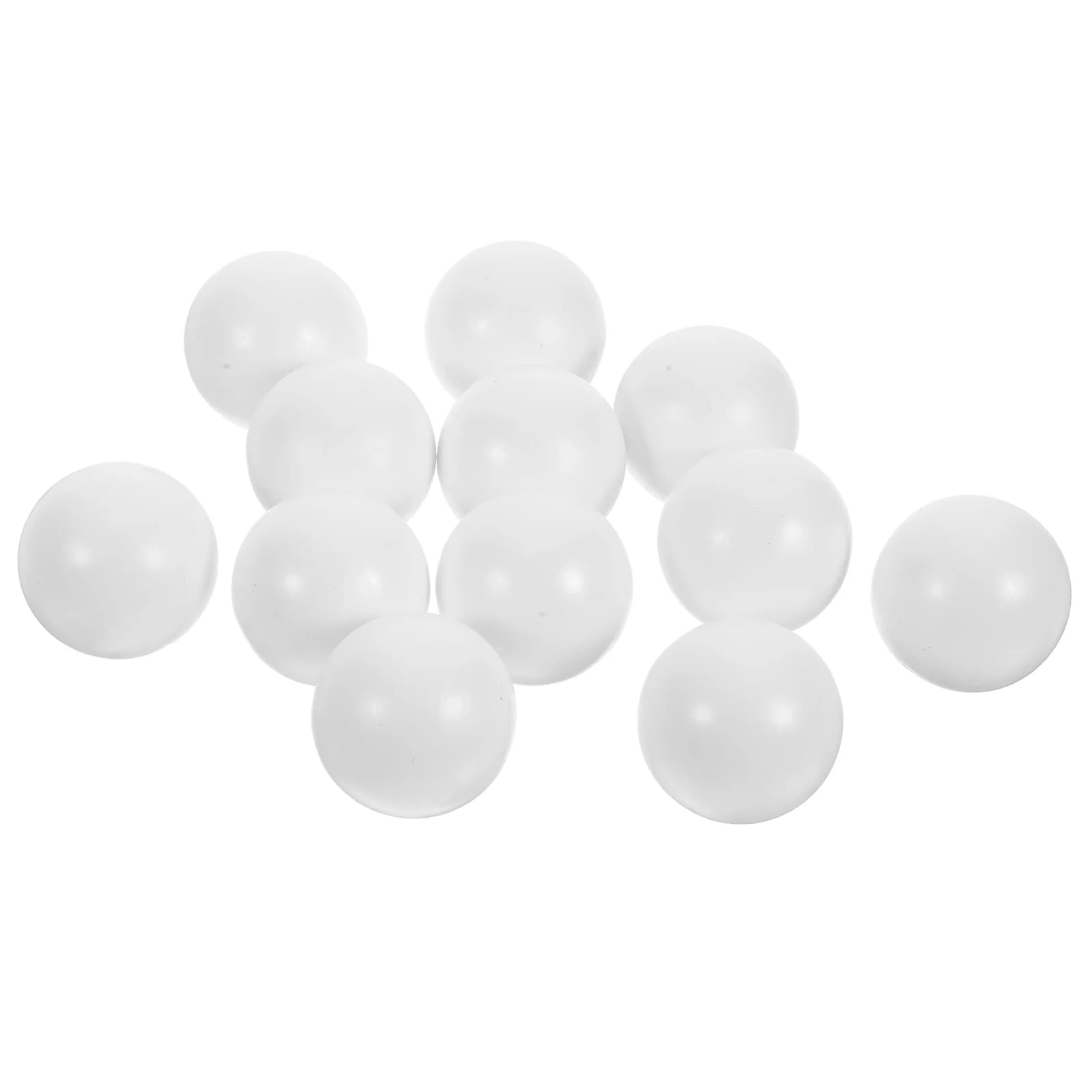12 pezzi mini calcio balilla 32mm palloni da biliardino bianchi lucidi parti di ricambio per giochi da tavolo accessori per calcio da tavolo