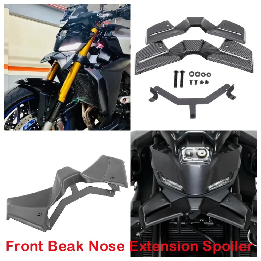 Compatibile con Yamaha MT09 V4 MT-09 SP ABS 2024 2025 2026, Estensione Spoiler Aerodinamico per Becco Anteriore Moto