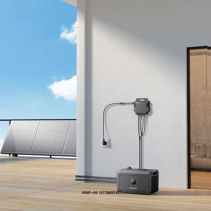 Batteria di accumulo solare per balcone accoppiata CA NOAH 2000 2kWh 51.2v Batteria portatile esterna e inverter per pannelli solari