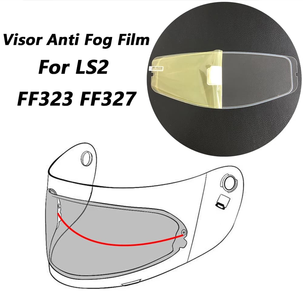 Visor Shield Anti Fog Film Fit for LS2 FF323 FF327 Helmet Face Shield Anti Fog Motorcycle Protected Helmet Accessories