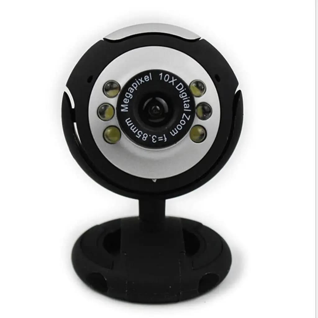 Webcam USB 2.0 10X con Clip e Microfono per PC, Streaming Video, Conferenze, Gaming, Plug and Play