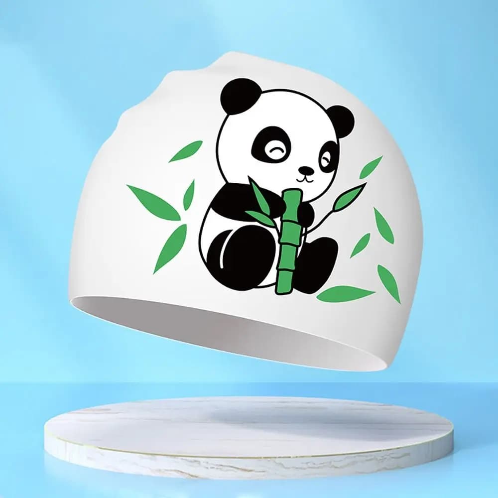 Waterproof swim cap for children, in Silicone, with Animated cards, Eye protection, for Water sports and swimming