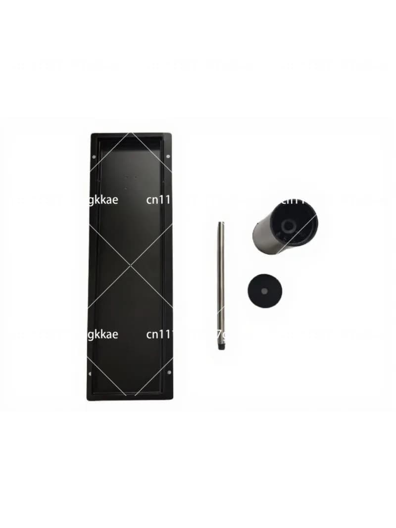 Stainless Steel Recessed Toilet Brush Holder with Hidden Trash Can for Bathroom Wall Mount