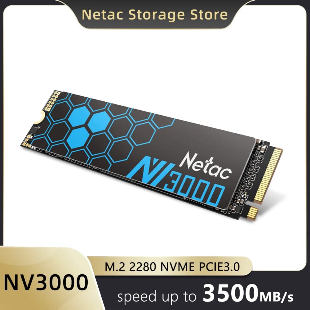 Netac SSD NVME M.2 3500 MB/s Disco 2 TB 1 TB HD 250 GB 500 GB SSD Disco rigido PCIe3.0 Unità a stato solido interna per PC desktop portatile