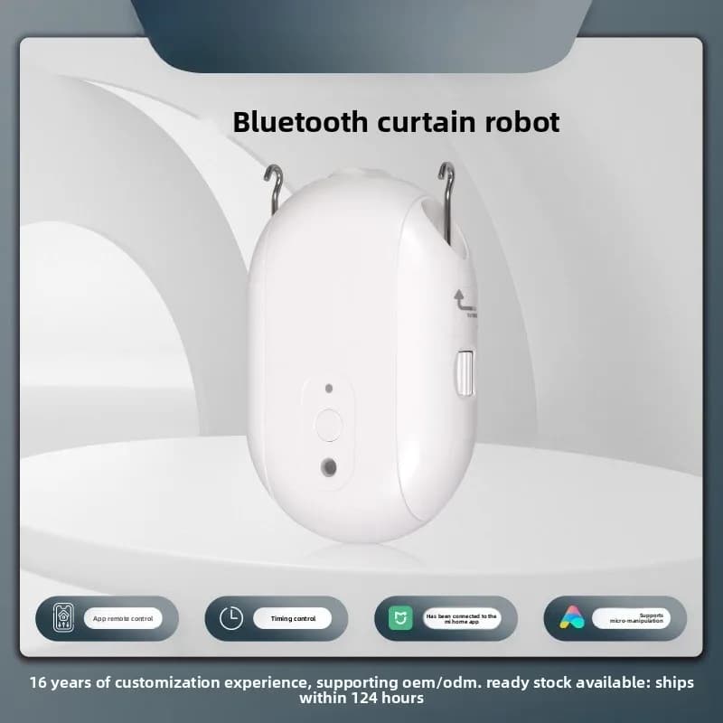 The Bluetooth Curtain Robot Has Been Connected To The APP Remote Timing SwitchVoice Control