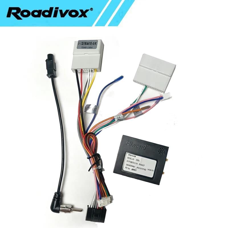 Decoder Canbus for Android car radio for Mercedes Benz Smart Fortwo 453, 16 pin cabling, power cord connector, adapter.