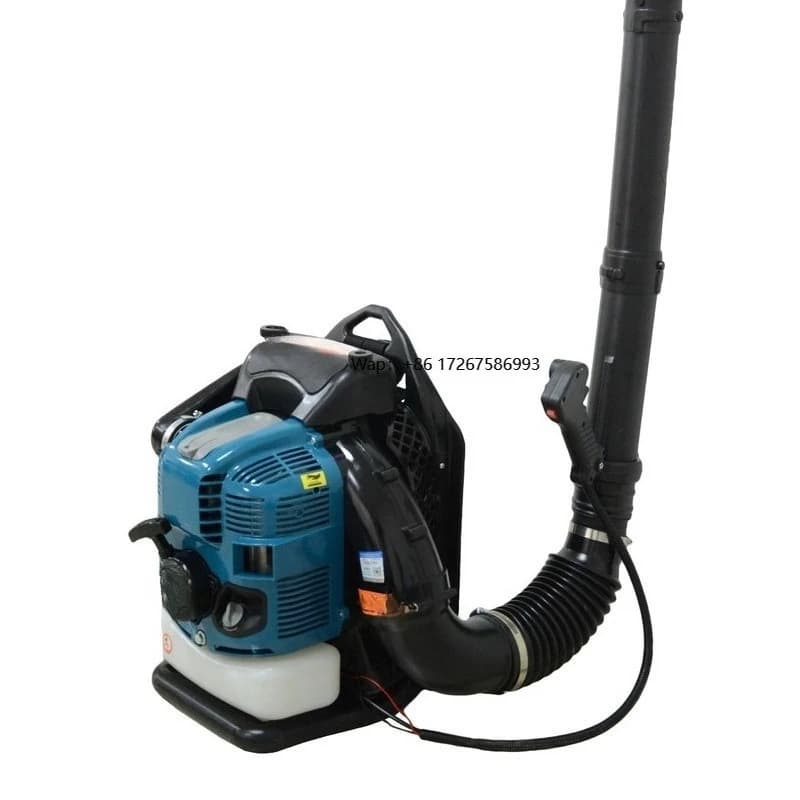Aspirapolvere portatile industriale per foglie con zaino 1,9 litri Alimentato a benzina 80 m/h Pressione del vento 75,6 CC 3,2 kW Flusso d'aria