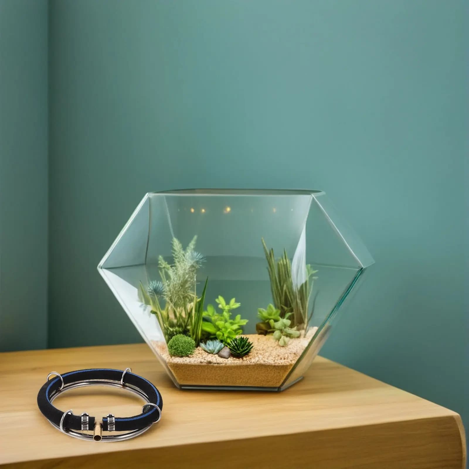 2 Pezzi Anello di Aerazione per Laghetto da 15 cm, Disco Ossigenante in Acciaio Inossidabile per Acquario, Anello a Bolle Nano per Laghetto di Pesci e Frutti di Mare