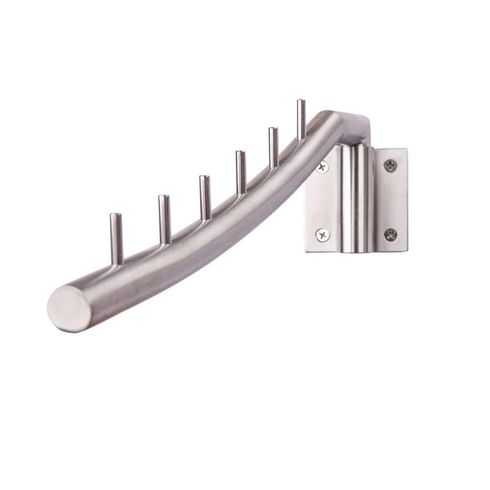 Wall hanger Swivel organizer stainless steel swivel clothes with swing arm support for domestic hotels