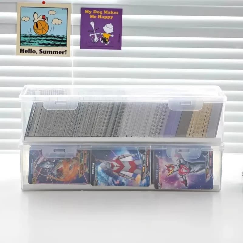 Transparent plastic box, capacity to contain 550+game cards, used to store PTCG/ cards MT