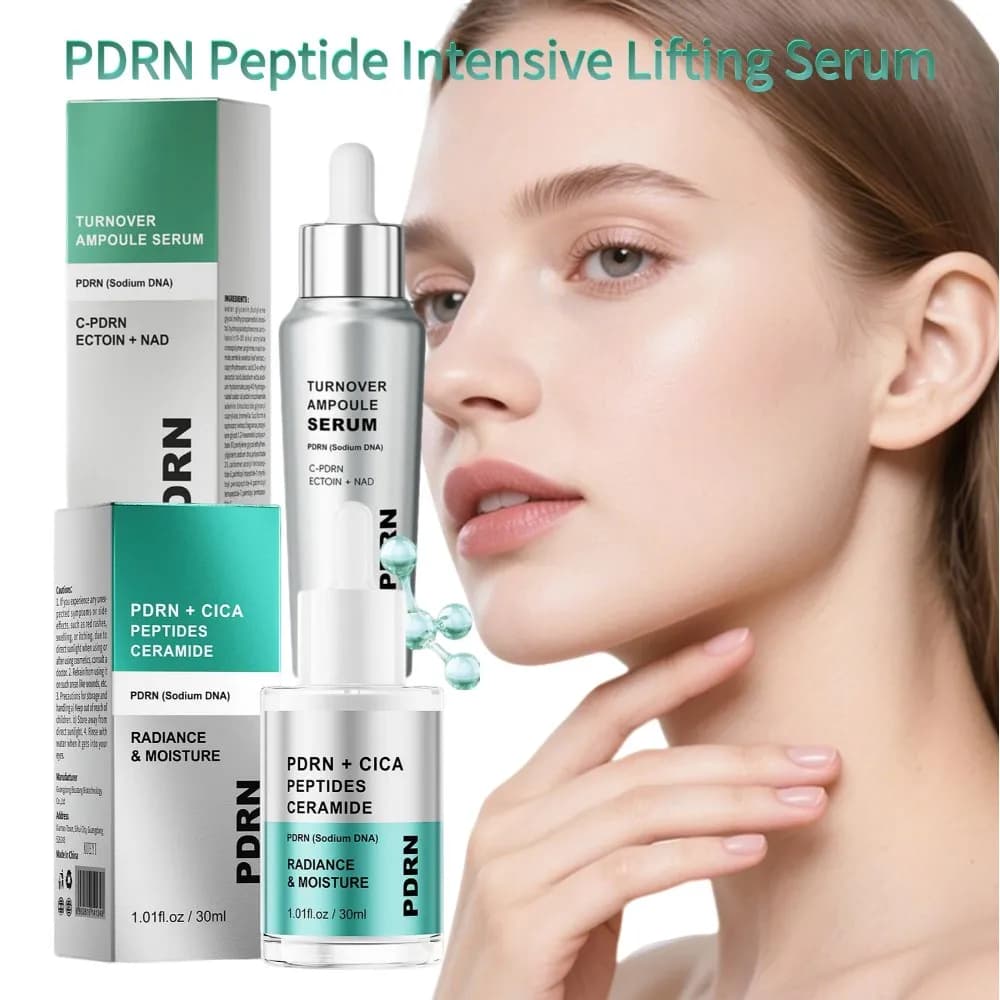 Peptide Collagen Lifting Serum Firming Ampoule Essence Moisturizing Nourishing Skin Care for Daily Anti Aging Refreshing Glow