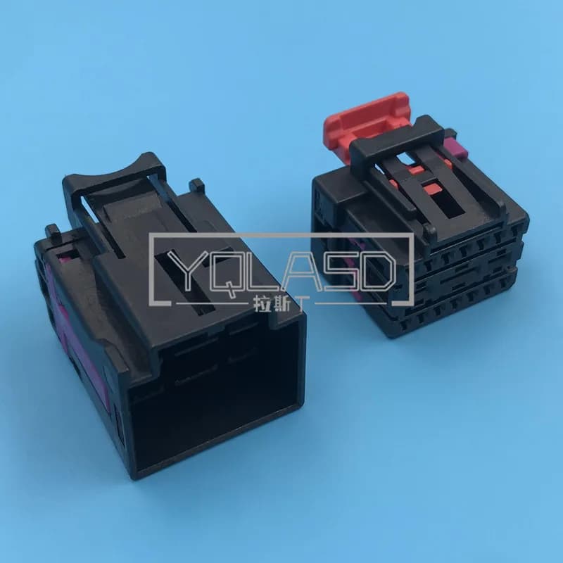 1 Set 17 Way Auto Seat Harness Female Male Docking Unsealed Plug Composite Socket AC Assembly For VW Audi 4F0972575 4F0972483