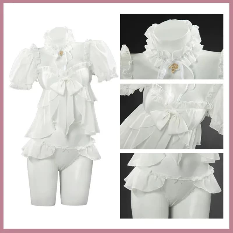 Gioco NIKKE: La Dea della Vittoria Dorothy Costume Cosplay Estate Bianco Costume da Bagno Pantaloncini Parrucca Donna Sexy Carnevale Bikini Suitx;2'a,