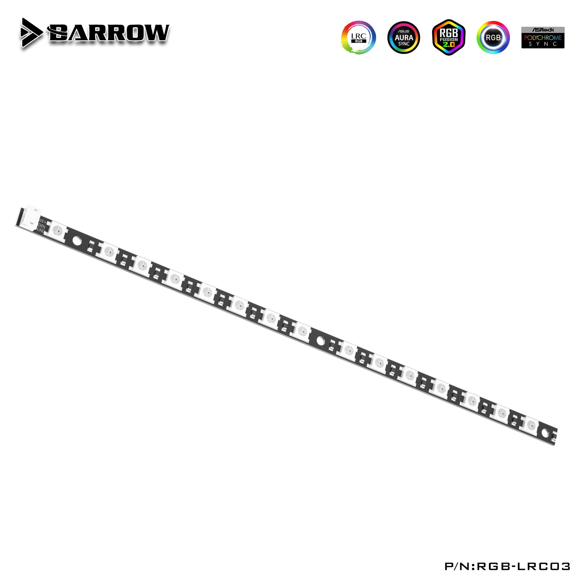 Striscia LED RGBL BARROW LRC2.0 5v per Blocco GPU 15 Perline Luminose RGB-LRC03