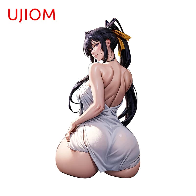 UJIOM NSFW Himejima Akeno Accappatoio Bellezza Adesivi murali Cool Divertente Graffiti Design Decalcomanie Creativo Anime Sfondi Decor