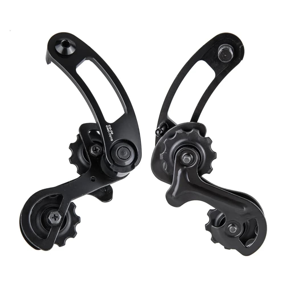 High Strength Alloy Chain Tensioner for Single Speed Bicycles with Wide Compatibility and Precise Guide Wheel Adjustment