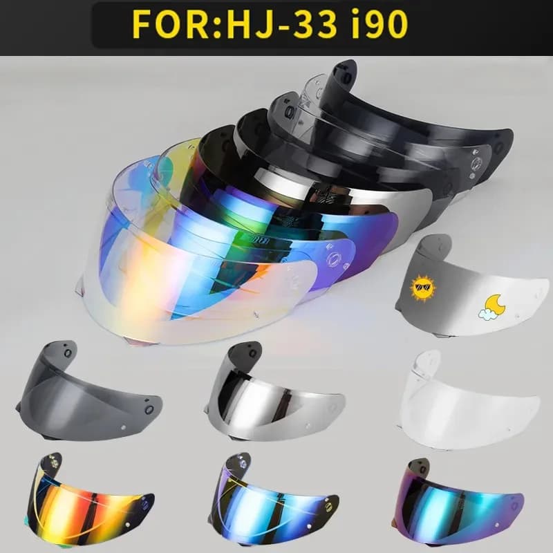 Visiera per casco moto HJ-33 per caschi HJC I90 HJ33 Accessori Sostituisci scudi per lenti extra Protezione UV Occhiali da moto