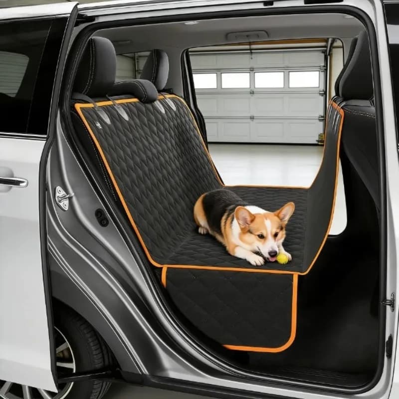 Coprisedile per Auto per Animali Domestici di Tendenza, Cuscino Impermeabile per Cani per Viaggi e Gite all'Aperto