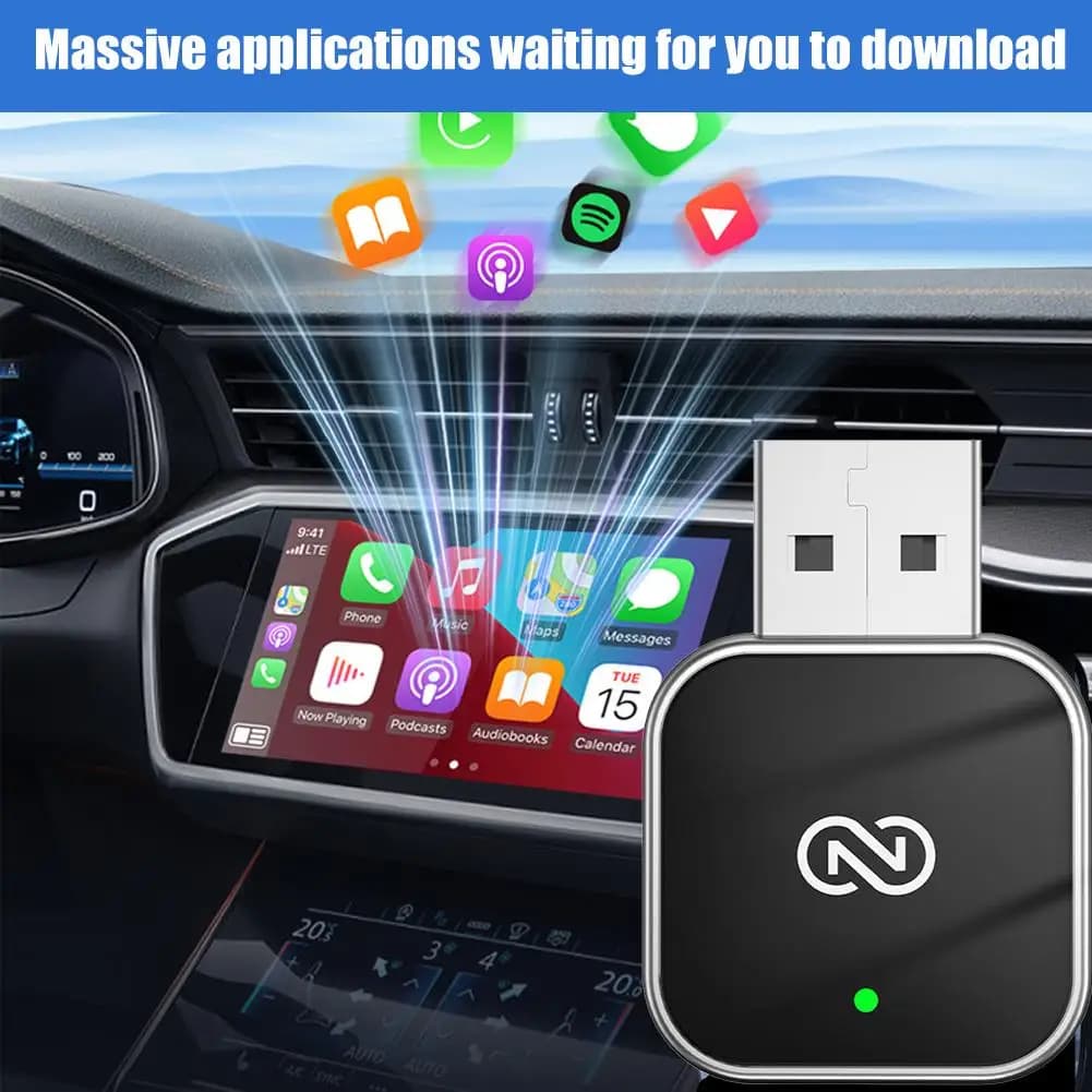 NUOVO 2in1 Wireless Car Play Android Auto Adattatore Smart Dongle Play USB universale Auto Plug Dongle e spina presa Android Sm J3S7