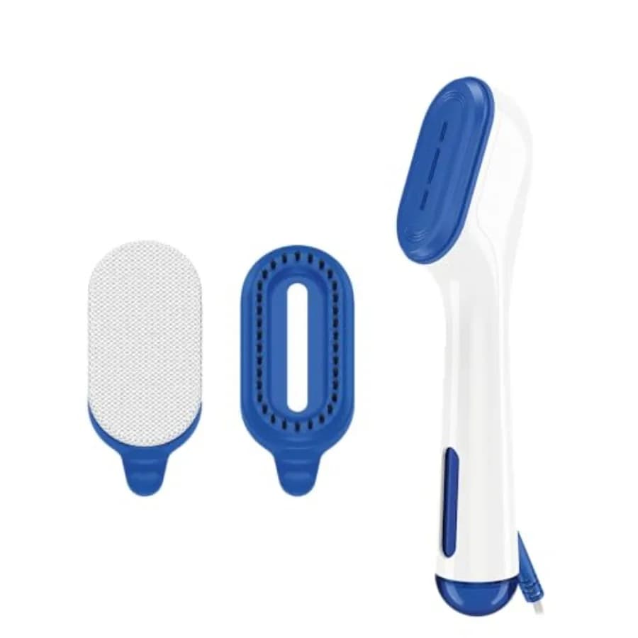 Vaporizzatore per Vestiti 2-in-1 e Ferro da Stiro a Vapore Portatile con Riscaldamento Rapido, Compatto e Leggero, 12 Minuti di Vapore