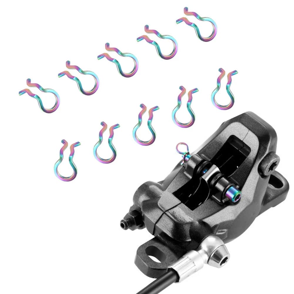 10 pz bici pinza freno Clip a molla per Shimano per XT per SLX bicicletta pastiglia freno pinza molla Clip Kit parti in bicicletta nuovo
