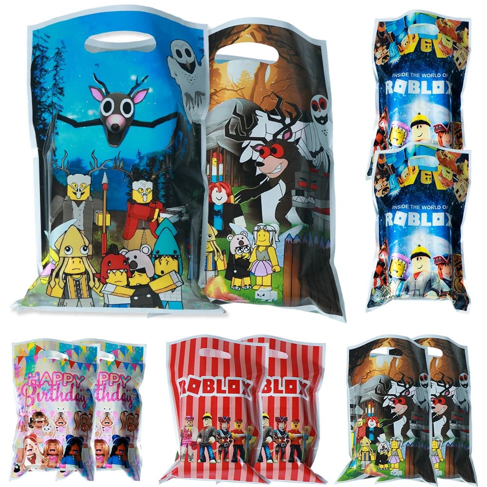Roblox Borse per compleanno Borse per feste 99 notti nella foresta Borsa per bottino Forniture per feste di compleanno Decorazioni Regalo per ragazze Bomboniere