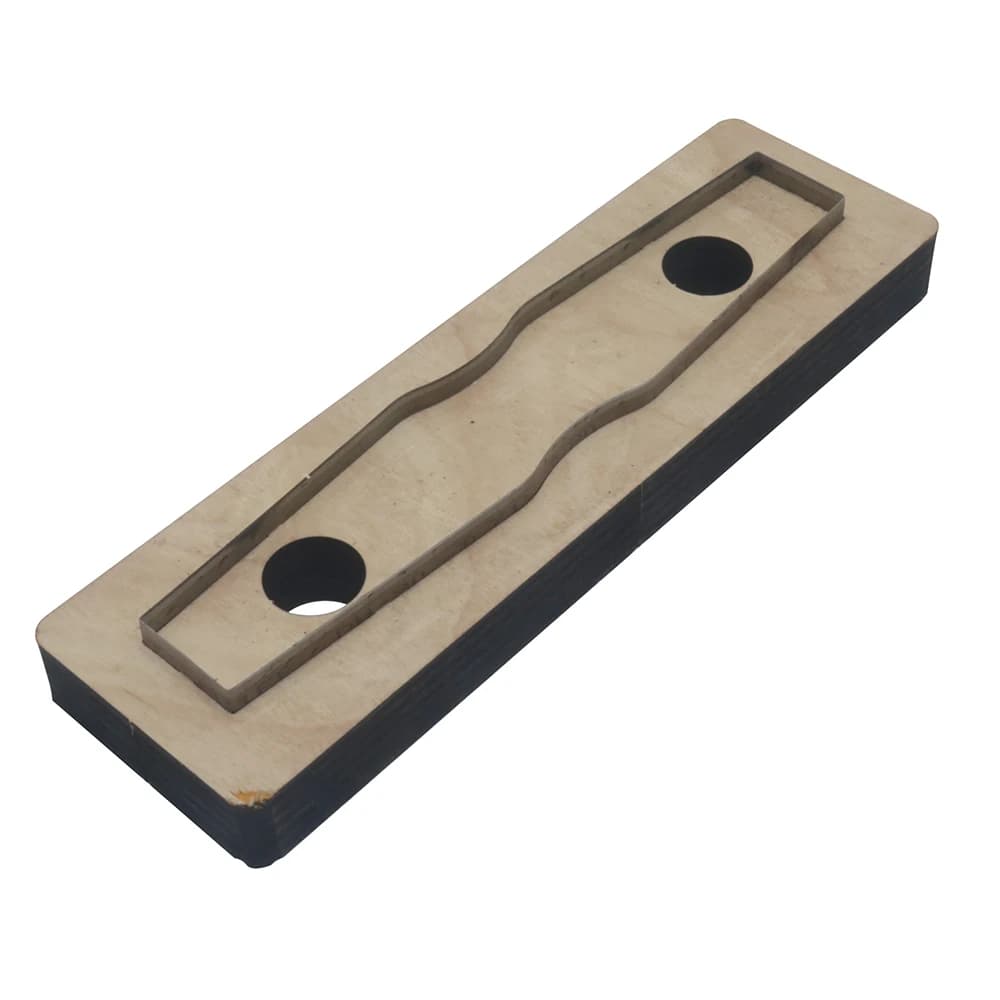 Leather Tool Wooden Punching Stencil Zipper Head Leather Cutting Mould Bag Chain Template DIY Handcraft Bag Straps Cutting Die